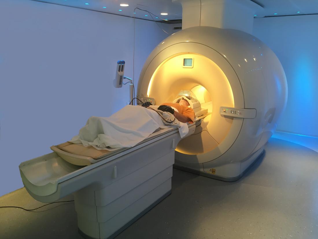 MRI scanner dark room