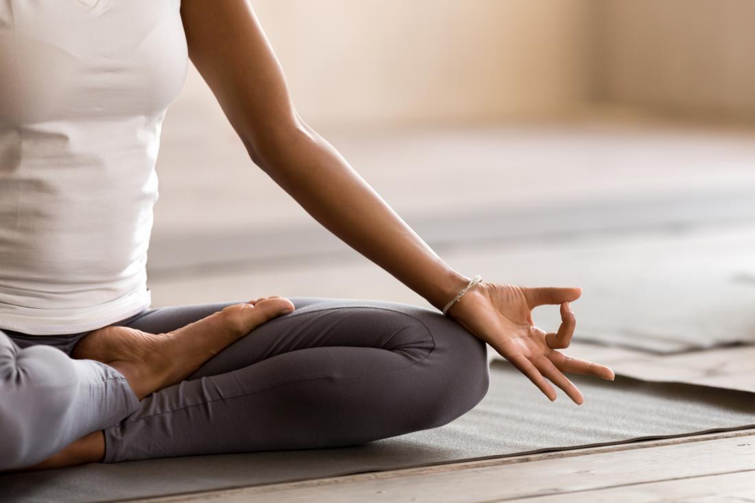 woman meditating