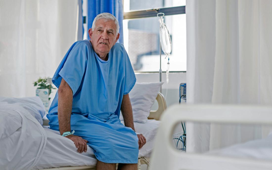 a man awaiting a bone marrow transplant. 