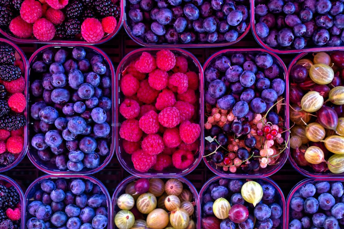 Selection of berries
